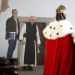 15.04.2019 Wąchock. Klasztor. Plan zdjęciowy serialu filmowego "Korona Królów" / Jarosław Kubalski / Radio Kielce