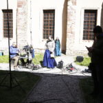 15.04.2019 Wąchock. Klasztor. Plan zdjęciowy serialu filmowego "Korona Królów" / Jarosław Kubalski / Radio Kielce