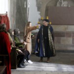 15.04.2019 Wąchock. Klasztor. Plan zdjęciowy serialu filmowego "Korona Królów" / Jarosław Kubalski / Radio Kielce