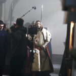 15.04.2019 Wąchock. Klasztor. Plan zdjęciowy serialu filmowego "Korona Królów" / Jarosław Kubalski / Radio Kielce