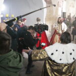 15.04.2019 Wąchock. Klasztor. Plan zdjęciowy serialu filmowego "Korona Królów" / Jarosław Kubalski / Radio Kielce