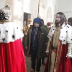 15.04.2019 Wąchock. Klasztor. Plan zdjęciowy serialu filmowego "Korona Królów" / Jarosław Kubalski / Radio Kielce