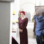 15.04.2019 Wąchock. Klasztor. Plan zdjęciowy serialu filmowego "Korona Królów" / Jarosław Kubalski / Radio Kielce