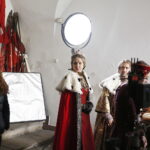 15.04.2019 Wąchock. Klasztor. Plan zdjęciowy serialu filmowego "Korona Królów" / Jarosław Kubalski / Radio Kielce