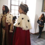 15.04.2019 Wąchock. Klasztor. Plan zdjęciowy serialu filmowego "Korona Królów" / Jarosław Kubalski / Radio Kielce