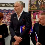 Artyści nagrodzeni na II LITHO-Kielce 2018/19 (od lewej): Darina Peeva - Nagroda Biura Wystaw Artystycznych w Kielcach, Piotr Panasiewicz - Nagroda Wodociągów Kieleckich, Krzysztof Świętek Grand Prix - Nagroda Prezydenta Miasta Kielce / BWA Kielce