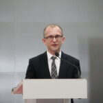 Targi Kielce. Konferencja „Inwestuj w Kielcach”. Na zdjęciu dr Bartłomiej Zapała / Marzena Mąkosa / Radio Kielce