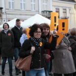 Strajk nauczycieli - pikieta przed Urzędem Miasta / Marzena Mąkosa / Radio Kielce