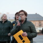 Strajk nauczycieli - pikieta przed Urzędem Miasta / Marzena Mąkosa / Radio Kielce