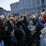 Strajk nauczycieli - pikieta przed Urzędem Miasta / Marzena Mąkosa / Radio Kielce