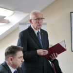 Rozstrzygnięcie konkursu wiedzy o Solidarności z udziałem przewodniczącego NSZZ Solidarność Piotra Dudy. Na zdjęciu: Waldemar Bartosz - przewodniczący świętokrzyskiej "Solidarności" / Marzena Mąkosa / Radio Kielce