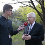 Spotkanie Wielkanocne Prawa i Sprawiedliwości. Na zdjęciu (od prawej): Krzysztof Lipiec - poseł PiS i Michał Kita - Radio Kielce / Marzena Mąkosa / Radio Kielce