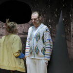 Konferencja prasowa przed premierą "Psychozy". Na zdjęciu: Anna Kłos i Bartłomiej Cabaj / Marzena Mąkosa / Radio Kielce