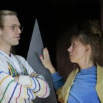 Konferencja prasowa przed premierą "Psychozy". Na zdjęciu: Anna Kłos i Bartłomiej Cabaj / Marzena Mąkosa / Radio Kielce