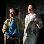 Konferencja prasowa przed premierą "Psychozy". Na zdjęciu: Anna Kłos i Bartłomiej Cabaj / Marzena Mąkosa / Radio Kielce