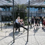 Warsztaty tańca jazzowego, które odbywają się w ramach Festiwalu Tańca / Marzena Mąkosa / Radio Kielce