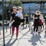 Warsztaty tańca jazzowego, które odbywają się w ramach Festiwalu Tańca / Marzena Mąkosa / Radio Kielce