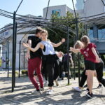 Warsztaty tańca jazzowego, które odbywają się w ramach Festiwalu Tańca / Marzena Mąkosa / Radio Kielce