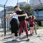 Warsztaty tańca jazzowego, które odbywają się w ramach Festiwalu Tańca / Marzena Mąkosa / Radio Kielce