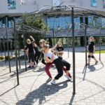 Warsztaty tańca jazzowego, które odbywają się w ramach Festiwalu Tańca / Marzena Mąkosa / Radio Kielce