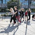 Warsztaty tańca jazzowego, które odbywają się w ramach Festiwalu Tańca / Marzena Mąkosa / Radio Kielce