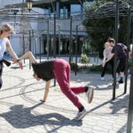 Warsztaty tańca jazzowego, które odbywają się w ramach Festiwalu Tańca / Marzena Mąkosa / Radio Kielce