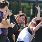 Warsztaty tańca jazzowego, które odbywają się w ramach Festiwalu Tańca / Marzena Mąkosa / Radio Kielce