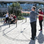 Warsztaty tańca jazzowego, które odbywają się w ramach Festiwalu Tańca / Marzena Mąkosa / Radio Kielce