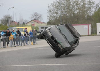 Kaskaderskie popisy w Targach Kielce - Radio Kielce