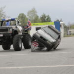 Kaskaderzy w Targach Kielce / Marzena Mąkosa / Radio Kielce