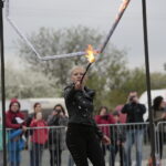 Kaskaderzy w Targach Kielce / Marzena Mąkosa / Radio Kielce