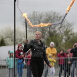 Kaskaderzy w Targach Kielce / Marzena Mąkosa / Radio Kielce