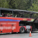 Pożar autobusu na ekspresowej obwodnicy Kielc / Marzena Mąkosa / Radio Kielce