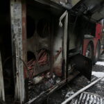 Pożar autobusu na ekspresowej obwodnicy Kielc / Marzena Mąkosa / Radio Kielce