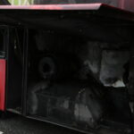 Pożar autobusu na ekspresowej obwodnicy Kielc / Marzena Mąkosa / Radio Kielce