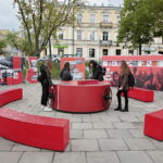 Wystawa planszowa IPN "Powstała by żyć" na placu Wolności / Marzena Mąkosa / Radio Kielce