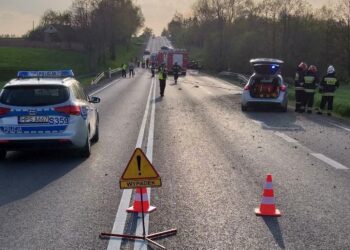 Baćkowice. Tragiczny wypadek na drodze krajowej nr 74 / świętokrzyska policja