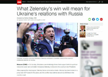 Światowe media zastanawiają się, jak będą wyglądały stosunki Ukrainy z Rosją, po tym jak Wołodymyr Zełenski został prezydentem Ukrainy / CNN