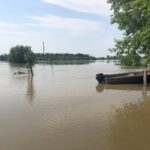 Sandomierz. Bulwar nadwiślański. Podtopienie / Grażyna Szlęzak-Wójcik / Radio Kielce