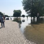 Sandomierz. Bulwar nadwiślański. Podtopienie / Grażyna Szlęzak-Wójcik / Radio Kielce