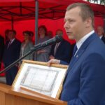 Opatów. Powiatowe Święto Strażaka. Grzegorz Gajewski - burmistrz Opatowa / Emilia Sitarska / Radio Kielce