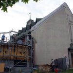 Busko-Zdrój. Budowa dzwonnicy przy kościele św. Brata Alberta / Marta Gajda / Radio Kielce