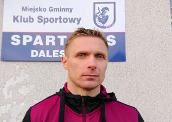 Krzysztof Trela, trener Spartakusa Daleszyce / Kamil Król / Radio Kielce