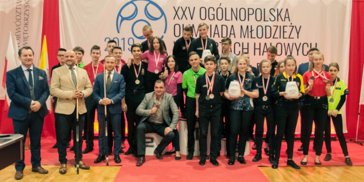 Medaliści XXV Ogólnopolskiej Olimpiady Młodzieży w Sportach Halowych – Świętokrzyskie 2019 w bilardzie / PZBil
