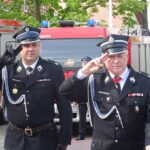 Mirzec, Gminne Święto Strażaka połączone z przekazaniem nowego wozu dla OSP. Na zdjęciu (po prawej): Andrzej Bętkowski - marszałek województwa / Anna Głąb / Radio Kielce