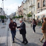 Poseł Krzysztof Lipiec, lider świętokrzyskiego Prawa i Sprawiedliwości zachęcał do udziału w wyborach do PE mieszkańców Kielc / Wiktor Dziarmaga / Radio Kielce