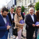 Poseł Krzysztof Lipiec, lider świętokrzyskiego Prawa i Sprawiedliwości zachęcał do udziału w wyborach do PE mieszkańców Kielc / Wiktor Dziarmaga / Radio Kielce