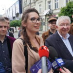 Poseł Krzysztof Lipiec, lider świętokrzyskiego Prawa i Sprawiedliwości zachęcał do udziału w wyborach do PE mieszkańców Kielc / Wiktor Dziarmaga / Radio Kielce