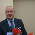 Chęciny. Prezentacja nowego najemcy w Centrum Logistycznym. Na zdjęciu: Miłosz Pamuła – wiceprezes SSE Starachowice / Michał Kita / Radio Kielce