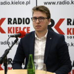 Studio Polityczne Radia Kielce. Na zdjęciu: Piotr Kopacz, Nowoczesna / Robert Felczak / Radio Kielce